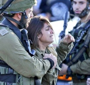 Female officer IDF at Mizrahi funeral