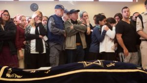 Mourners at Hadar Buchris funeral 3