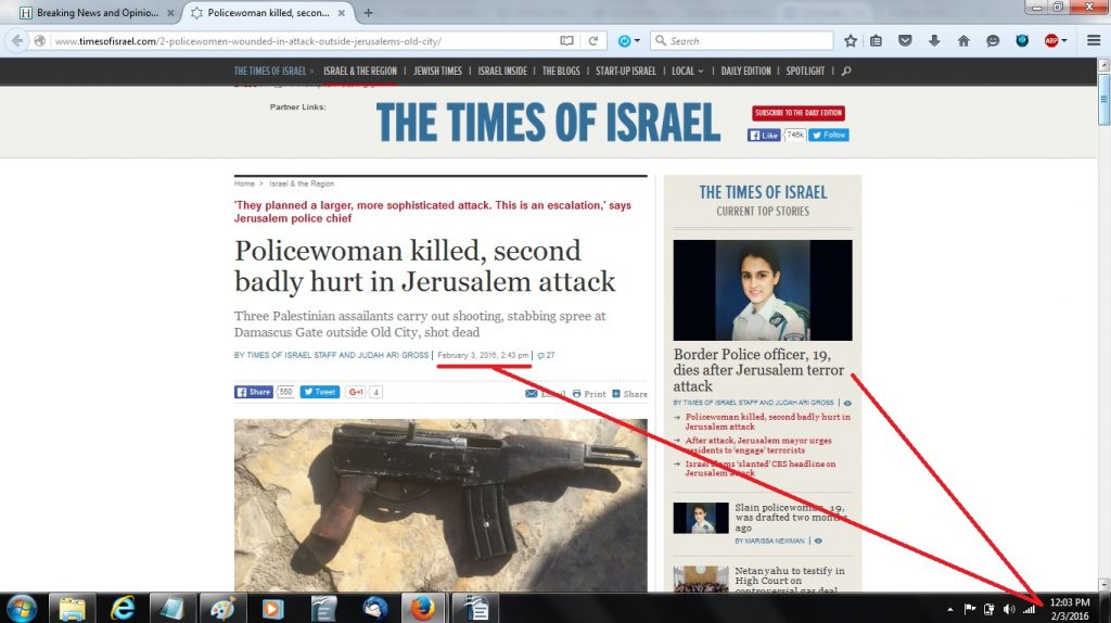 03Feb Isr policewomen killed in Pal attack - 1205p - HP nothing
